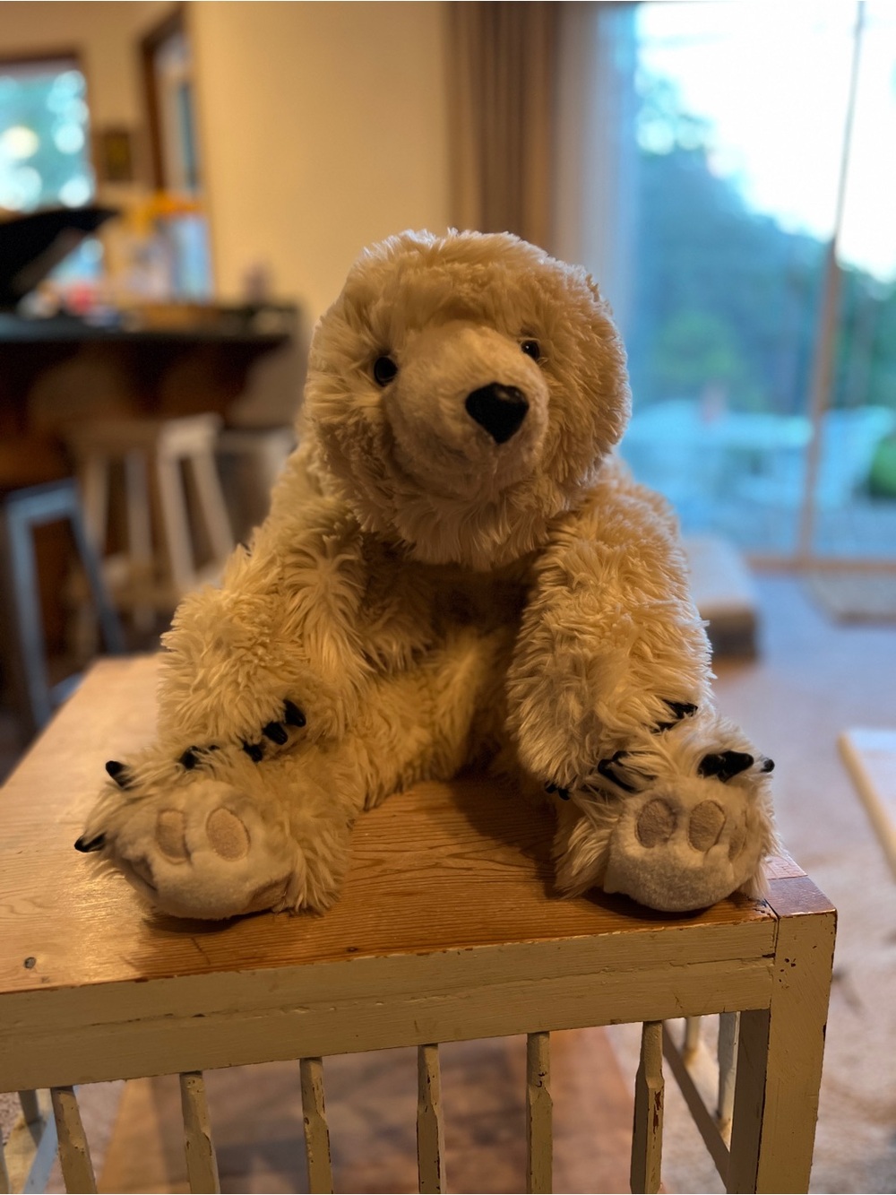 Ditz Design large weighted polar bear stuffy